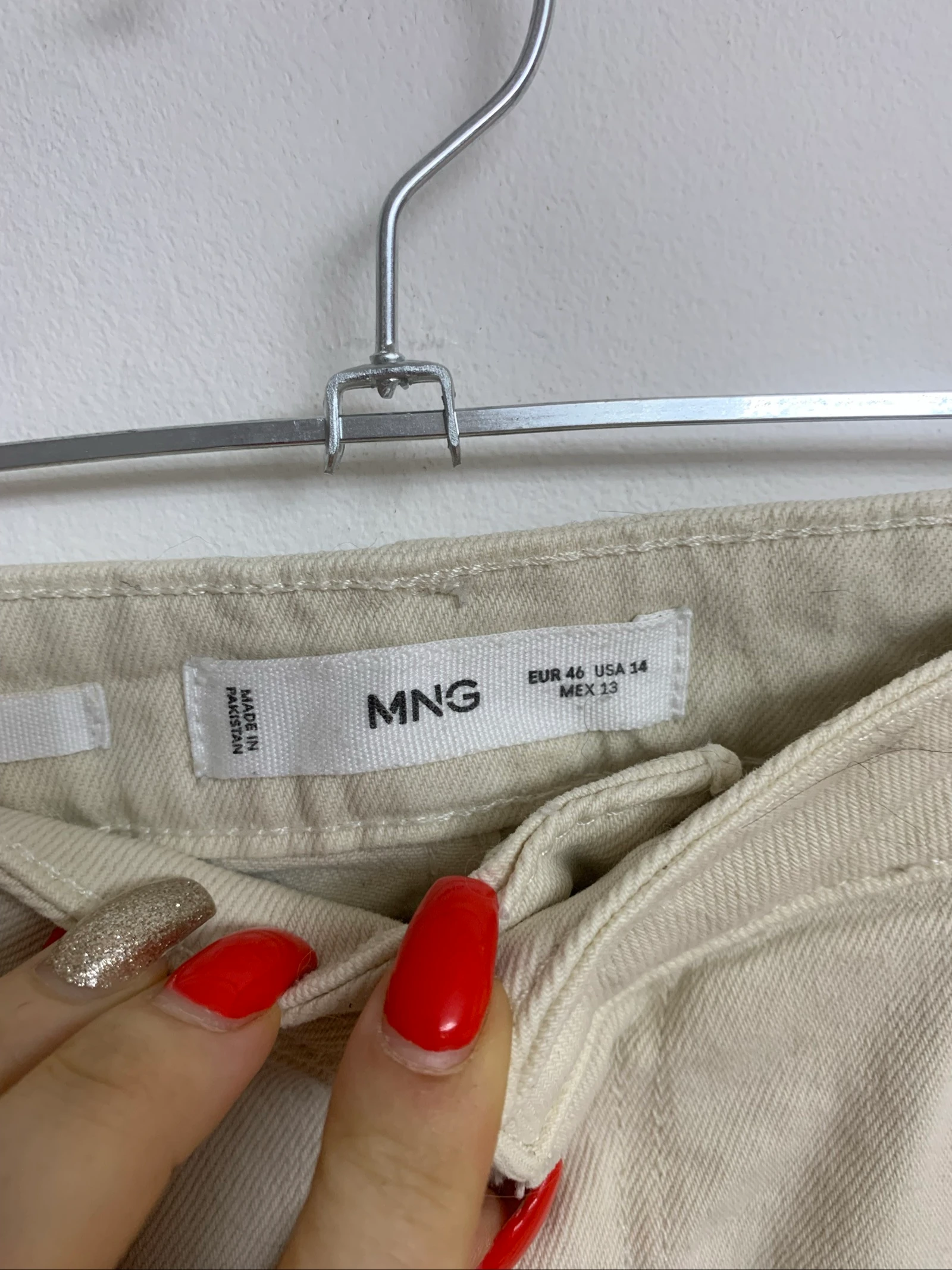 Jean taille haute crème matière élastique modèle Sienna Mango – photo 5
